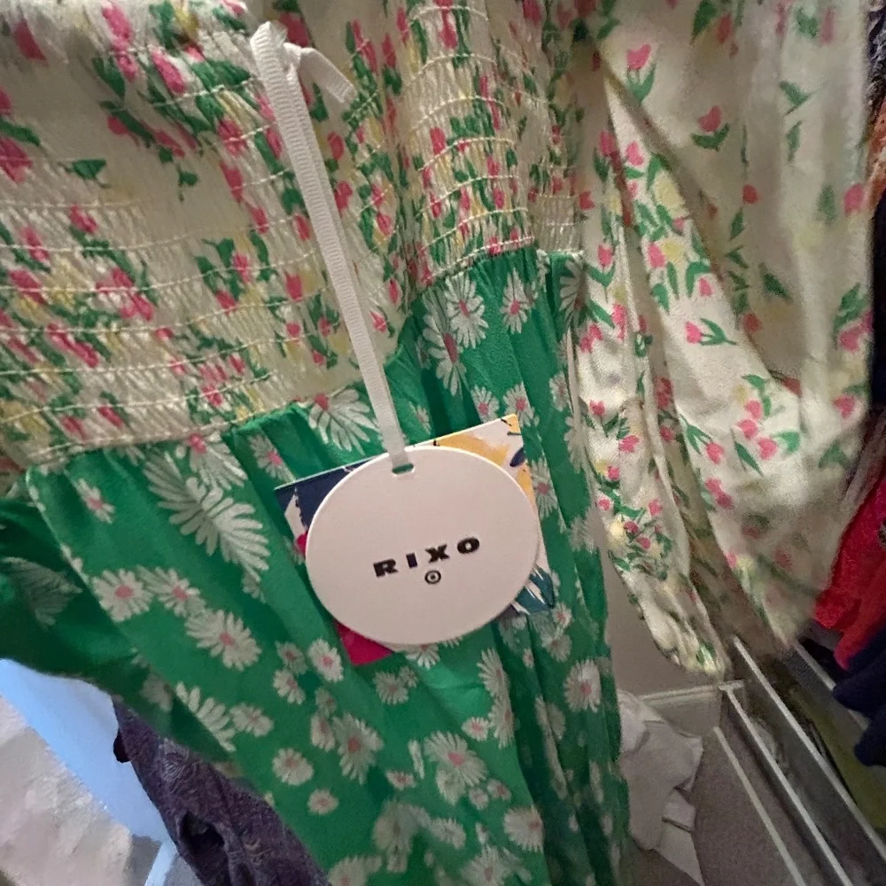 NWT RIXO x Target + Daisy Long Sleeve Swing Dress Size 0 - Picture 7 of 8